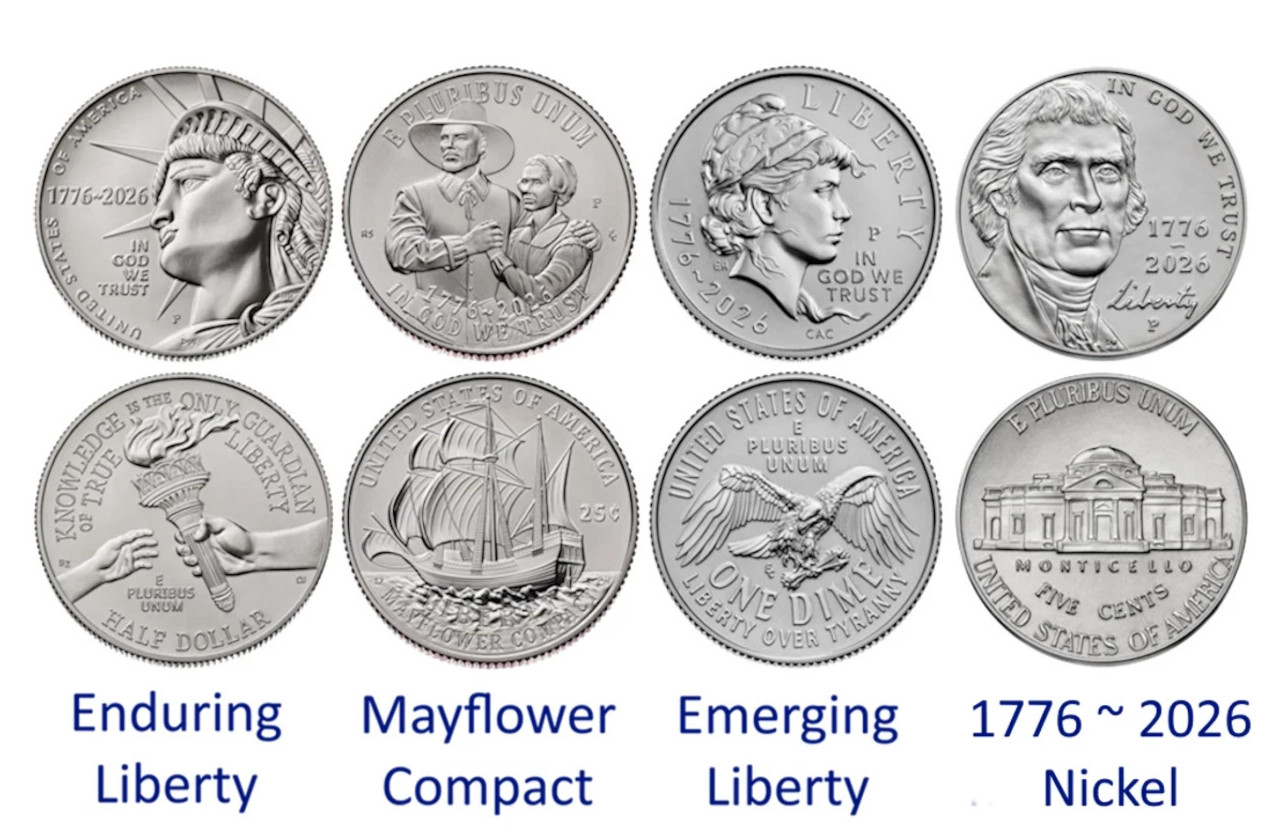 2026-P BU Half Dollar, Quarter, Dime, Nickel Commemorative 4 Coin Set ~IN HAND~