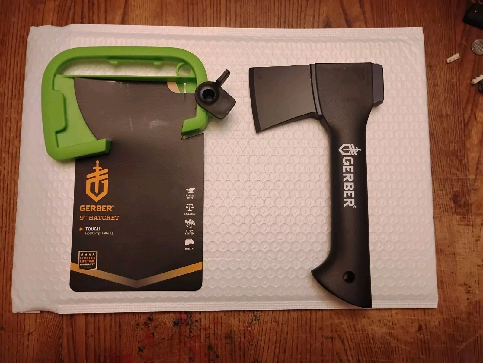 Gerber Paxe II Backpack Hatchet GFN Handle 9" OA 2.7" Forged Steel Head &Sheath