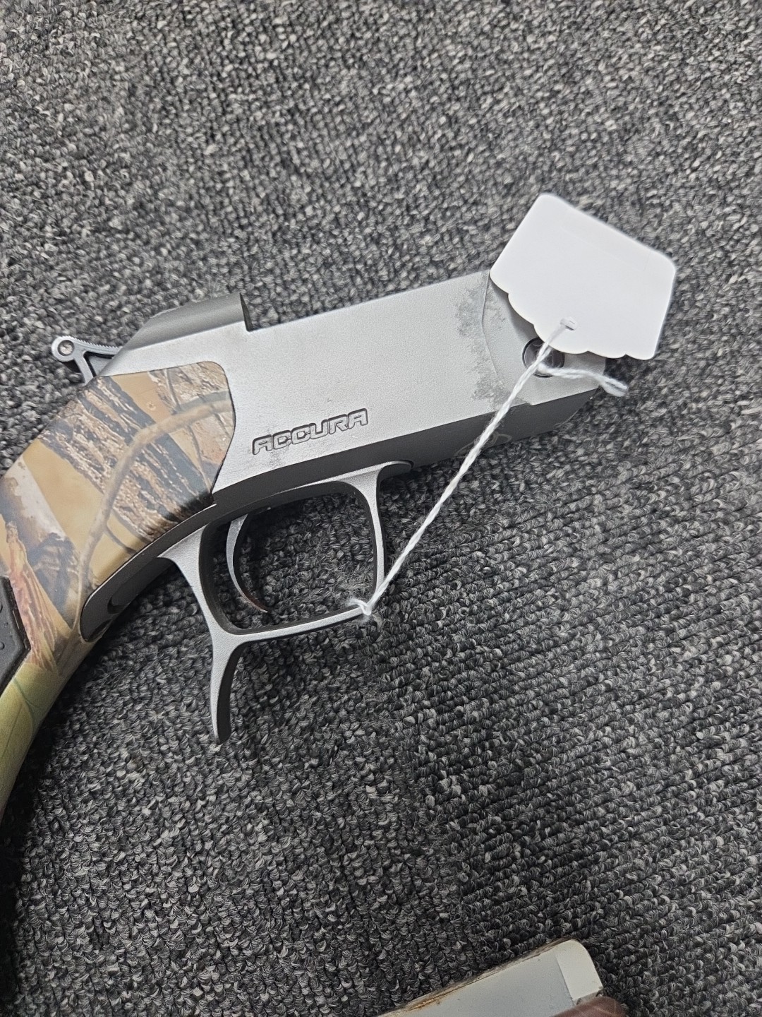 Cva Accura Camo Stock mossy oak apg 50 cal stock fore stock trigger assembly