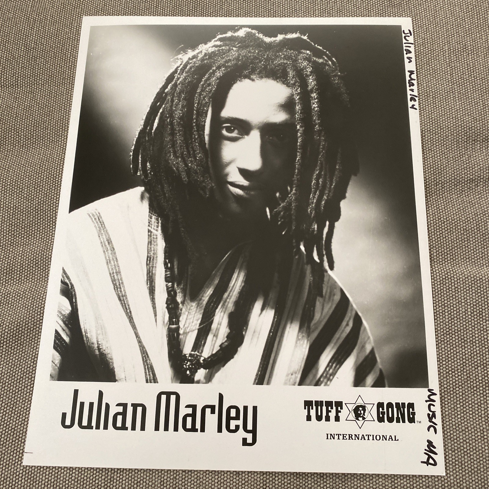 Julian Marley Press Photo 8x10”. See Description.