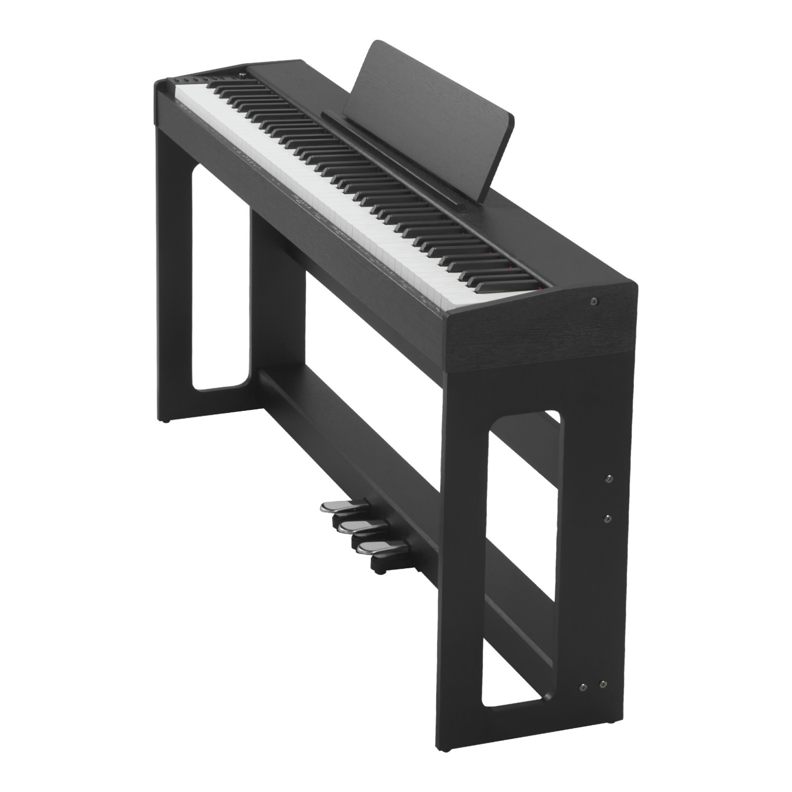 Uimoso 88-Key Weighted Digital Piano with Stand and 280 Tones - Black
