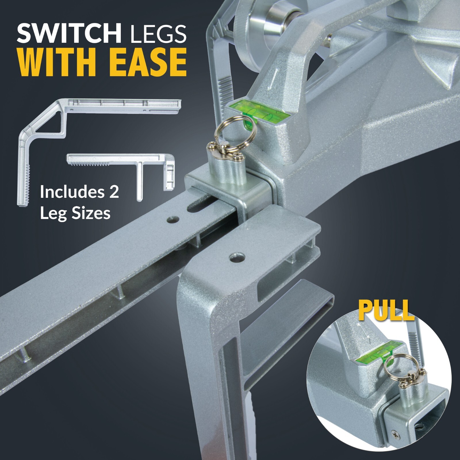 Wheel Alignment Calibration Tire Clamp w/ Magnetic Adapter Plate - 2 Pack