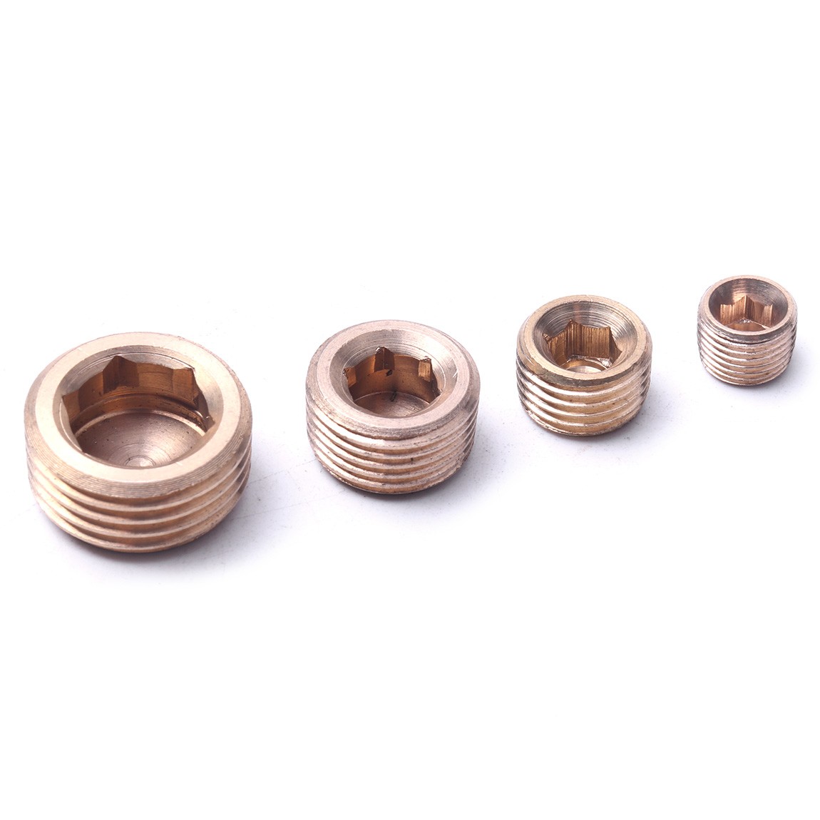 20PCS Pipe Plug 1/8" 1/4" 3/8" 1/2" Male Thread Hex Internal Head Socket Fitting