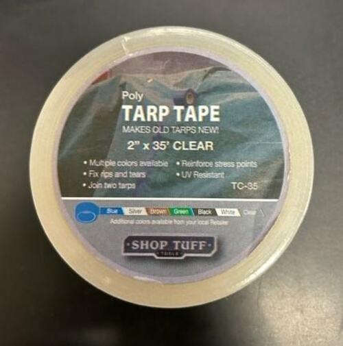 Tarp Repair Tape TC-35 Clear Tarp Tape 2-Inch x 35 ft