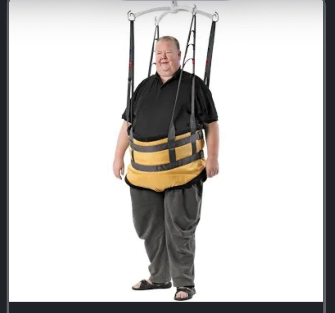 Guldmann Gait Trainer, Bariatric Sling Sz LG Supports up to 1,100 lbs.