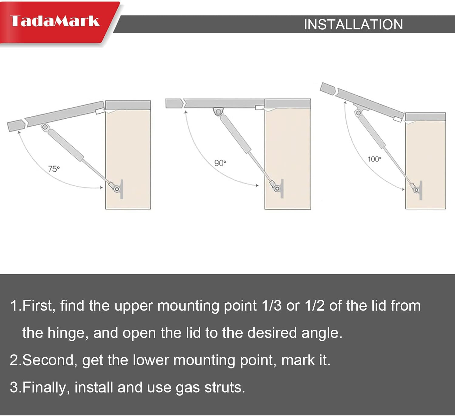2pc 17" 120lb Heavy Duty Gas Struts for Leer RV Bed Boat Hatch Shocks C16-10171