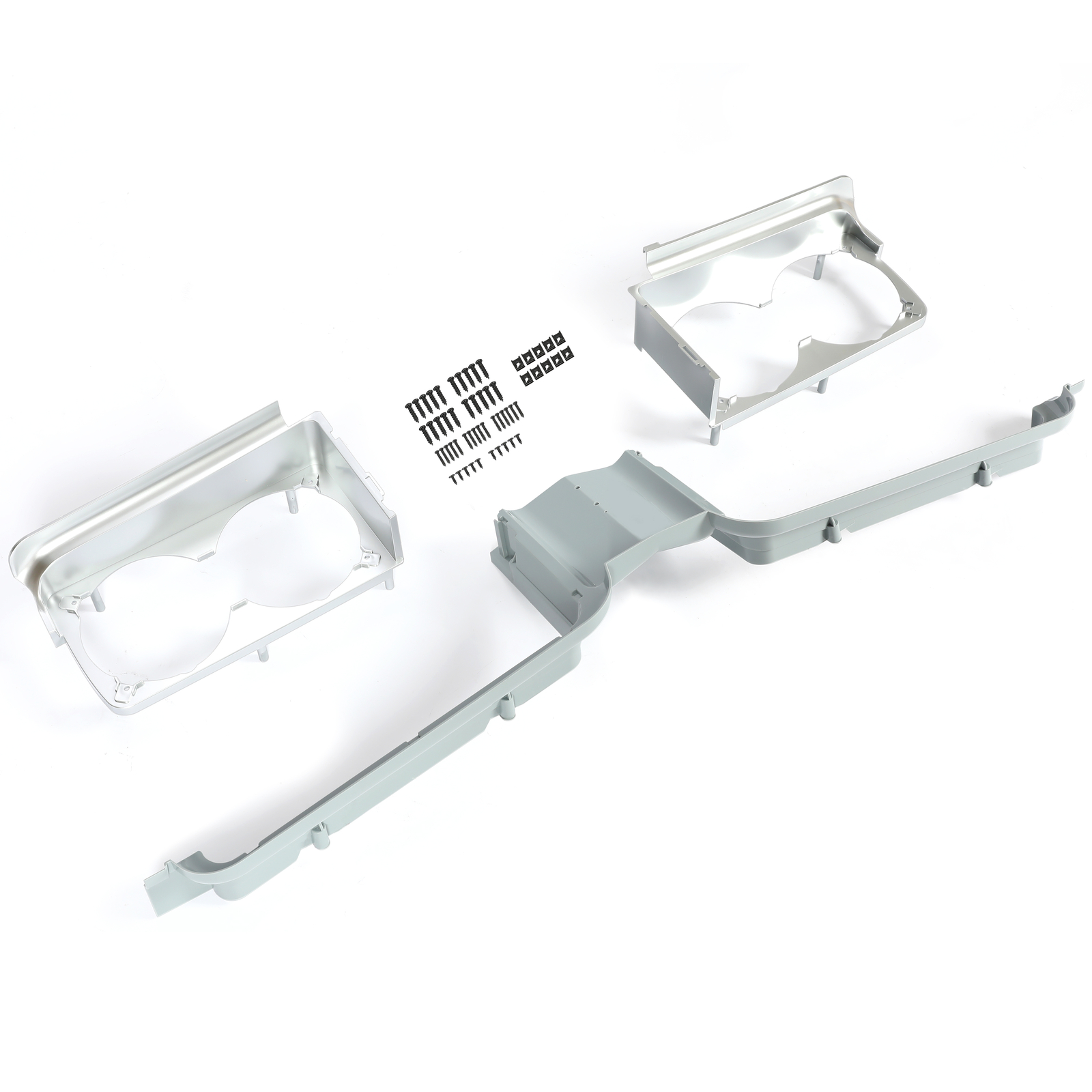 For 1971 1972 Oldsmobile Cutlass Headlamp Housings & Grille Center Stone Shield