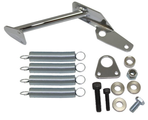 Chrome Carburetor Throttle Dual Return Springs Holley 2300 / 4150 / 4160 4 Brl