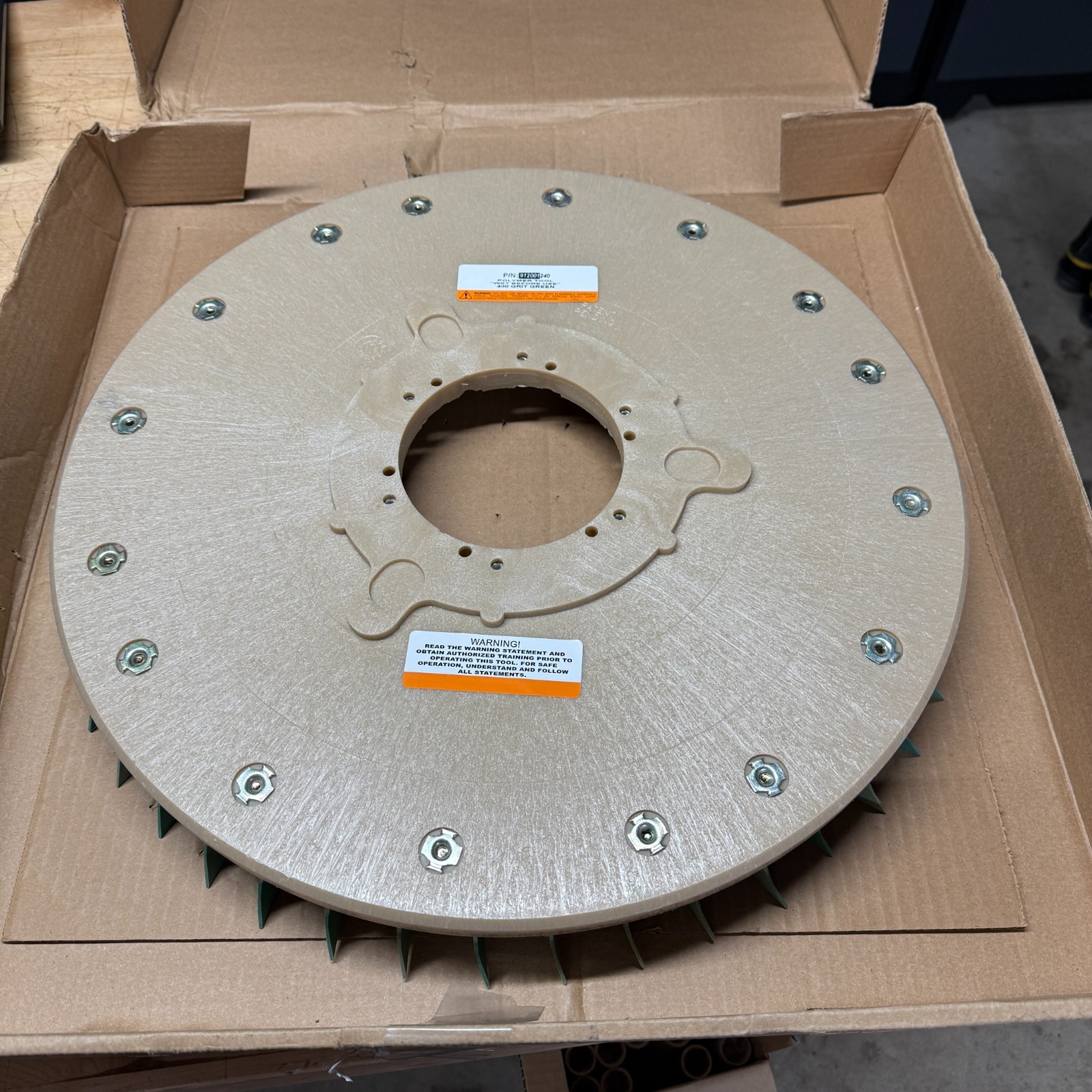 NOS DIAMABRUSH 912001240 Polymer Polishing Abrasive Pad 400 Grit 20" Diameter