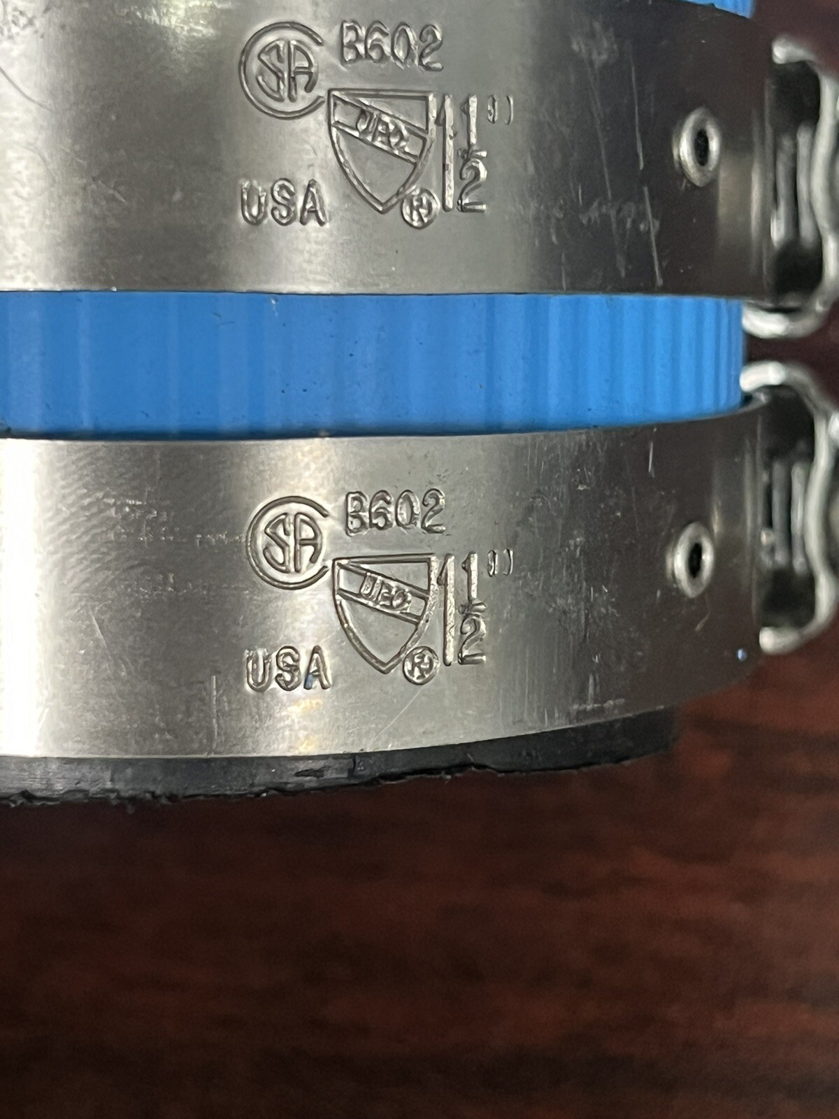 (10 PCS) 1-1/2" Stainless Steel Heavy Weight No-Hub Couplings, MADE IN USA