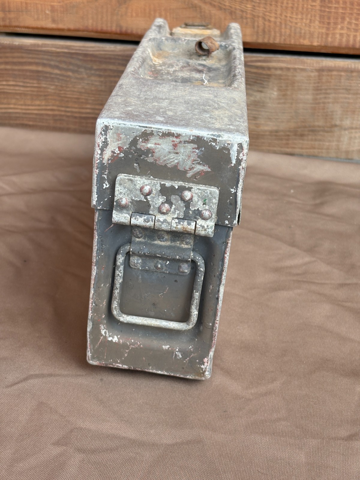 German MG machine gun ammo box. Wehrmacht 1939-1945, WWII.