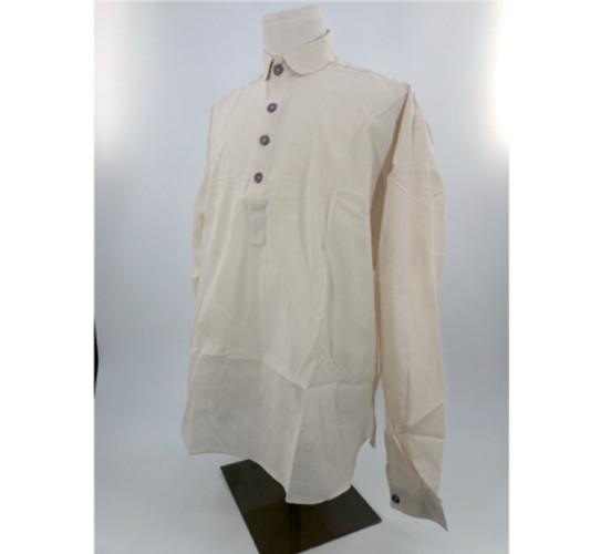 Natural Osnaburg Cotton Shirt - Reenactment Size Large