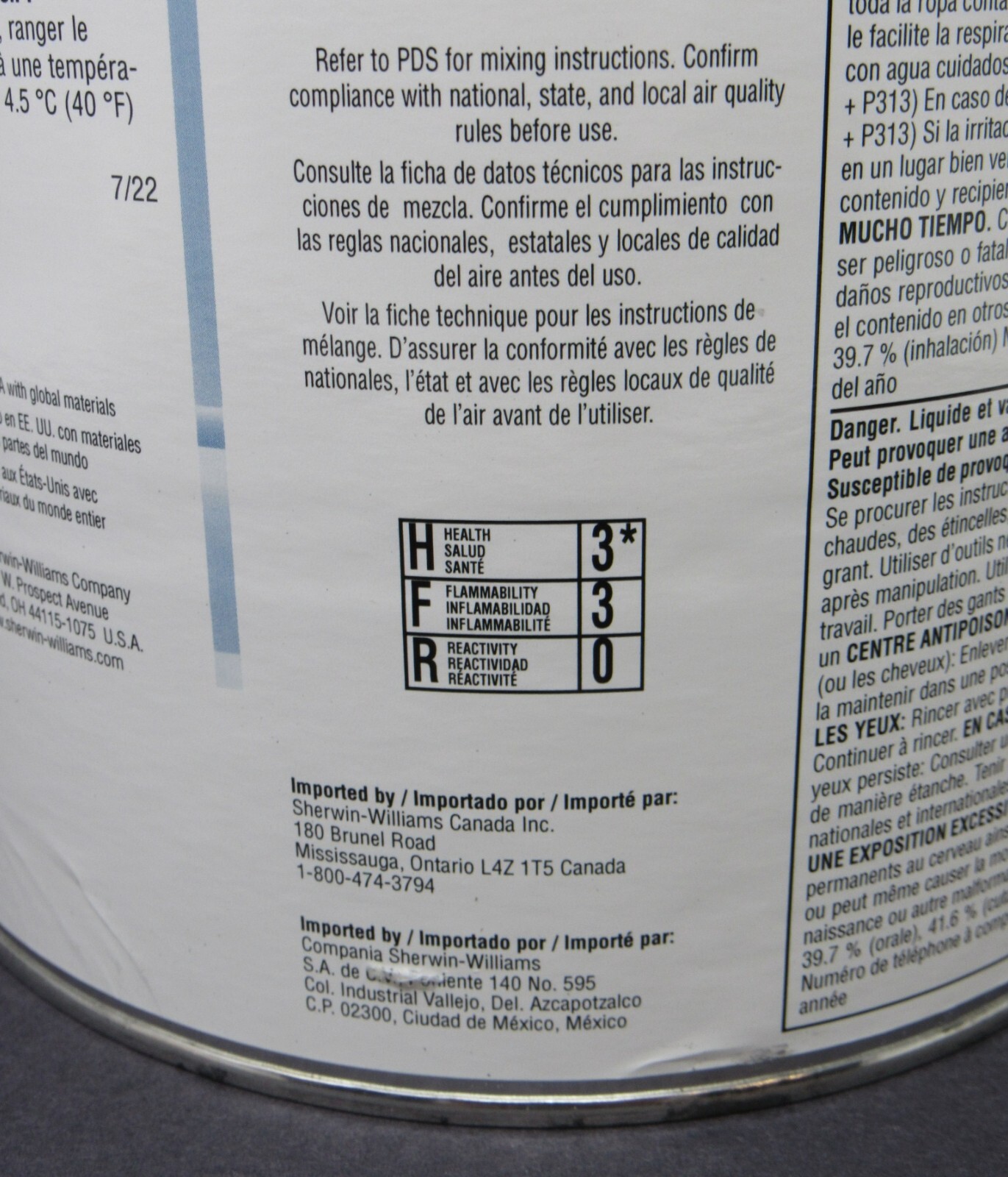 NEW Sherwin-Williams Zinc Clad III HS Epoxy Primer Coating PART A + B for STEEL