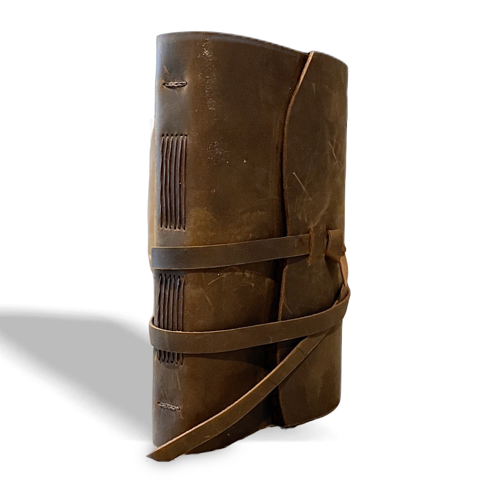 100% Genuine Leather 7”x5” Journal Sketchbook Rustic Notebook Handmade 240 pg.