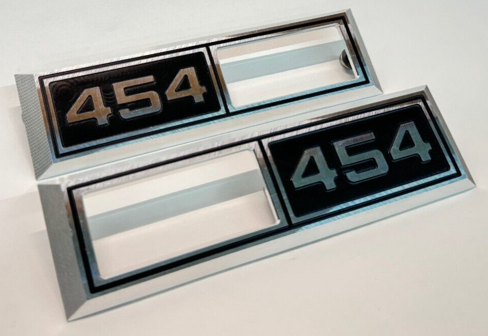 1968 Chevelle Impala Nova '454' Emblem Marker Light Bezel Front Fender Billet