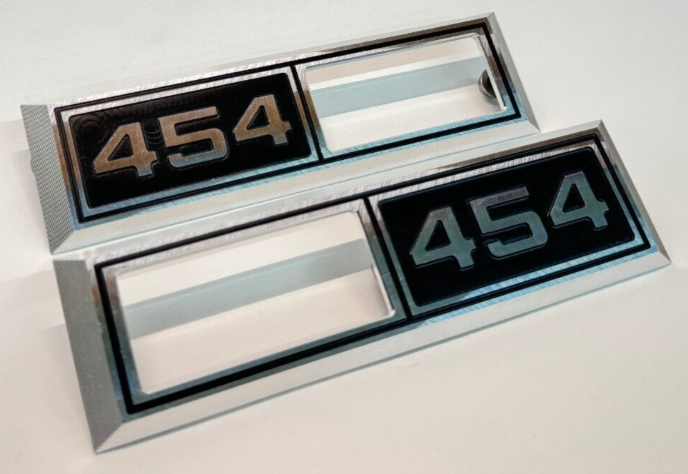 1968 Chevelle Impala Nova '454' Emblem Marker Light Bezel Front Fender Billet