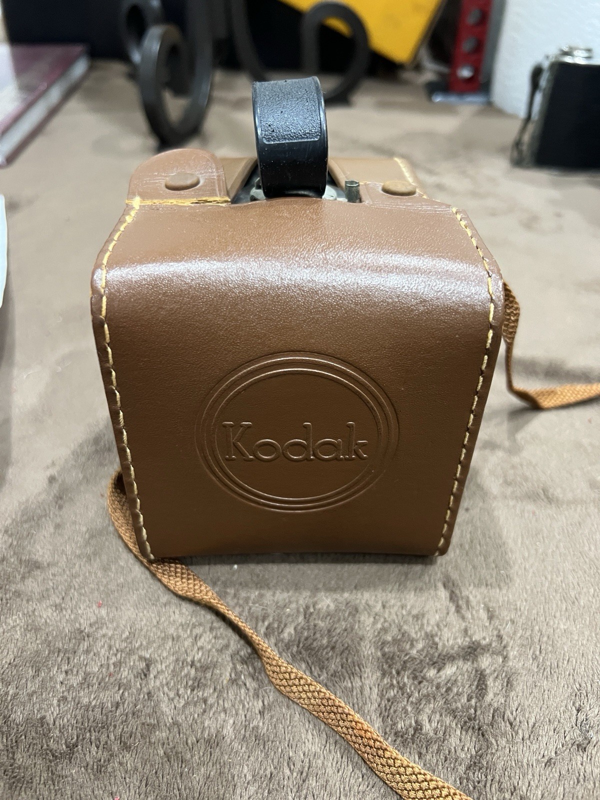 Vintage 1950s Kodak Brownie Hawkeye Camera Flash Model • With Original Case