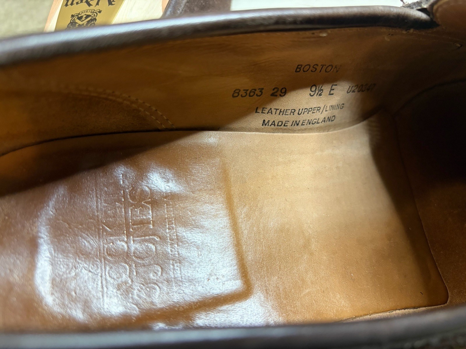 Crockett Jones Boston Suede Penny Loafer Size 9.5E Made In England