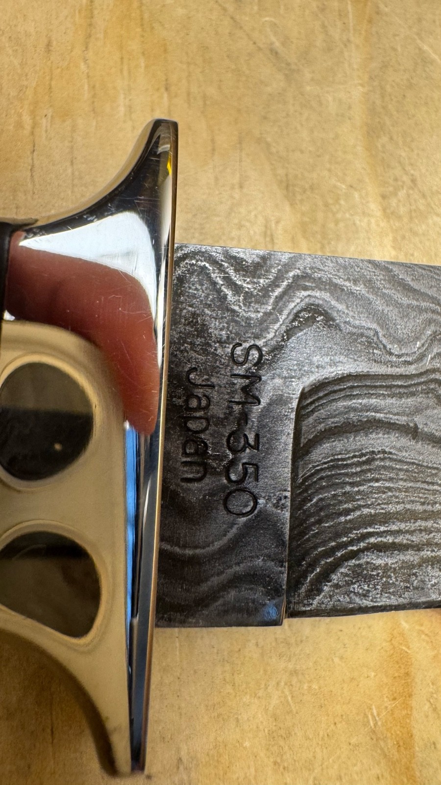 Vintage Parker SM-350 DamascUS Knife Hand Made Tak Fukuta