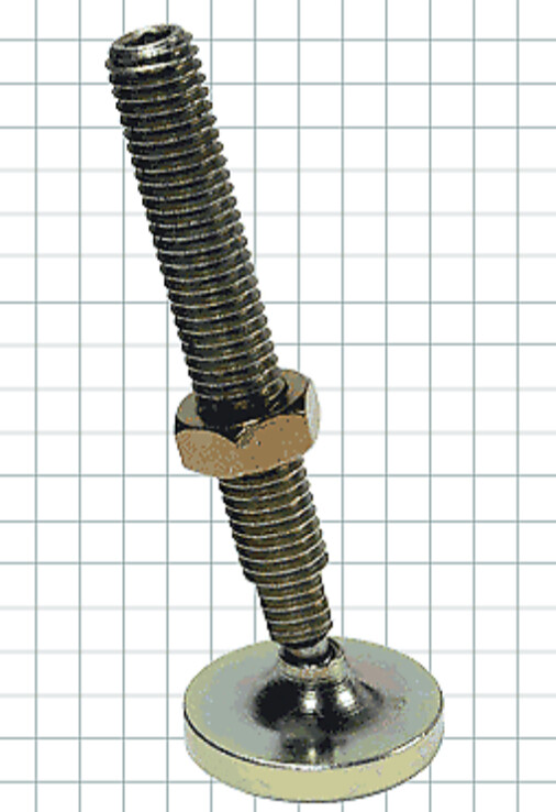 Carr Lane CL-6-JFL Jig Leveling Foot 3/4" thread 6" tall 2 1/2" base