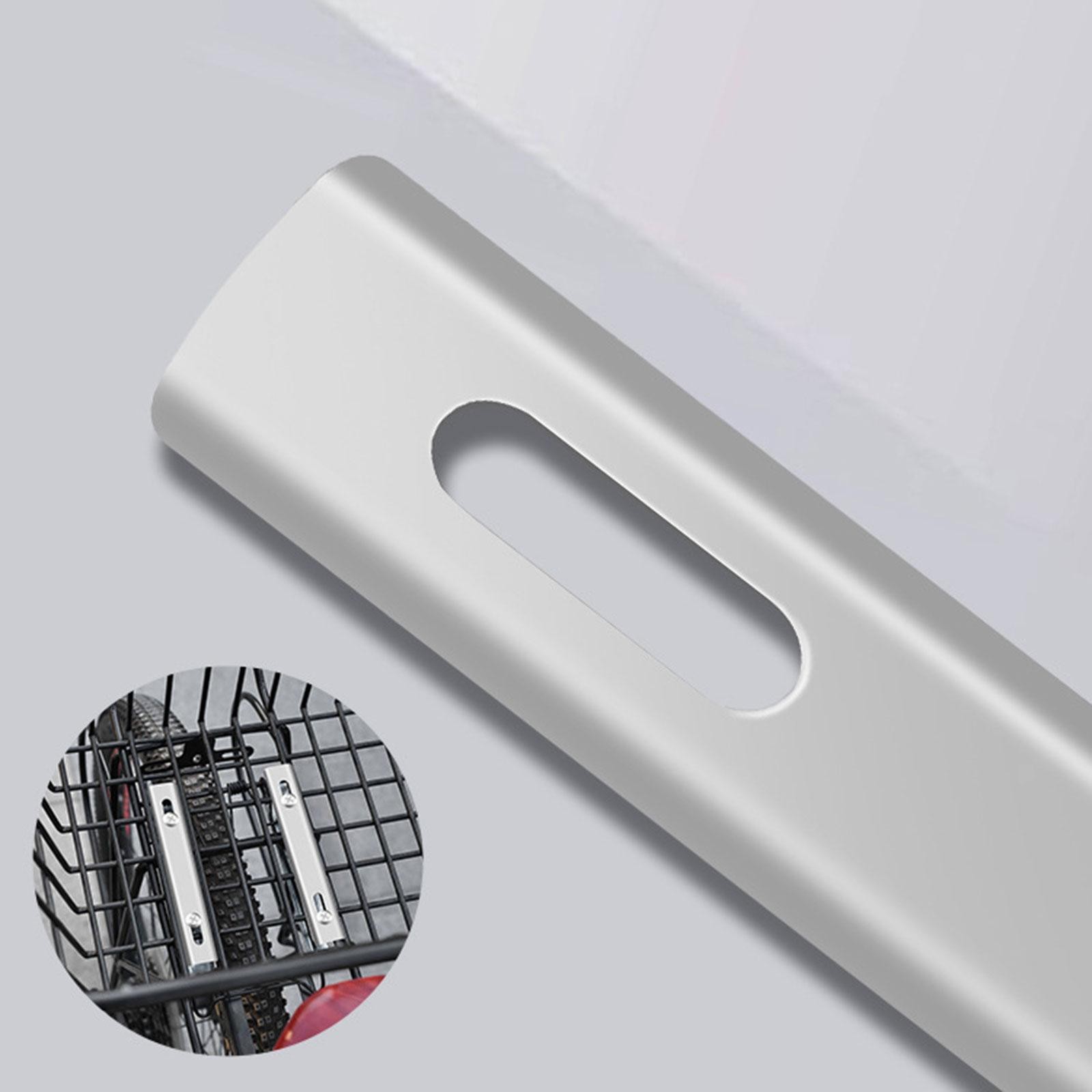 4x Bike Rear Basket Mount Fixing Plate Basket Mounting Hardware Portable