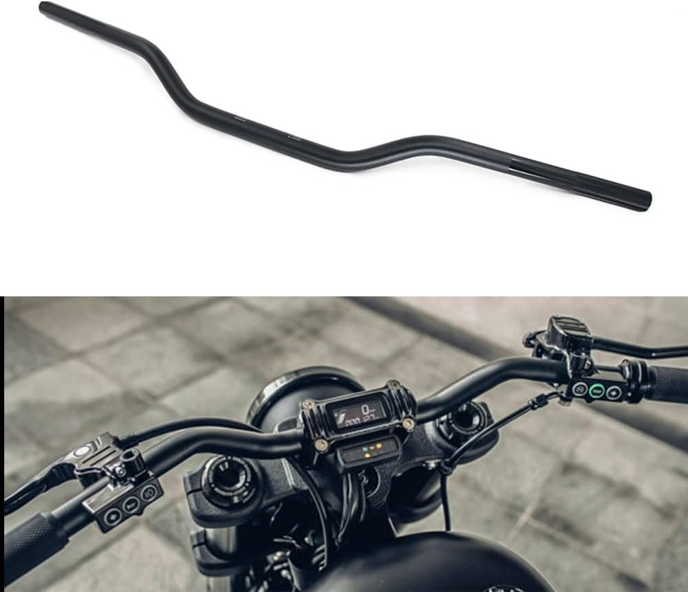 Motorcycle Handlebar 7/8" 22Mm Cafe Racer Handlebars Low Rise Drag Bars Universa