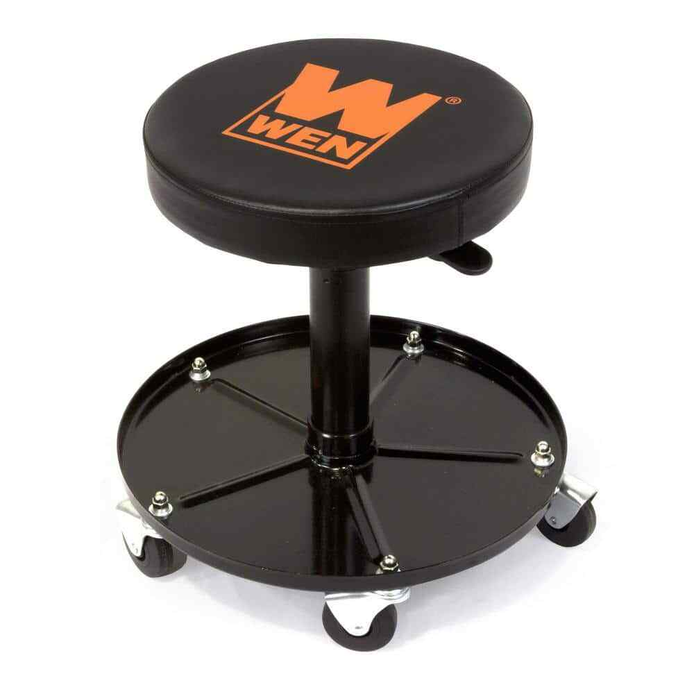 WEN 73012T 300-Pound Capacity Pneumatic Rolling Mechanic Stool