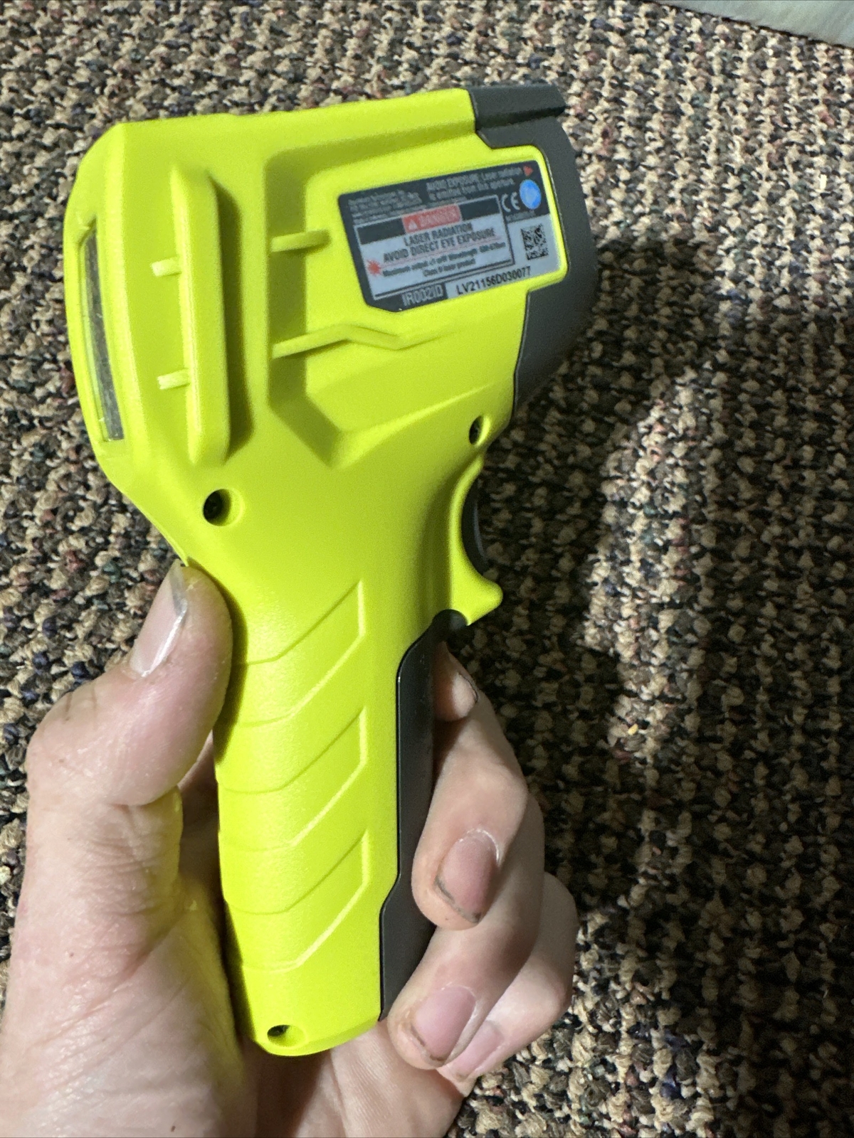 Ryobi IR002ID Digital Display Hot Cold Laser Infrared Thermometer Wq-14