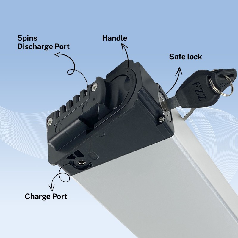 For Lectric XP 1.0 step over XP 2.0 step over folding ebike battery 48V 10.4ah