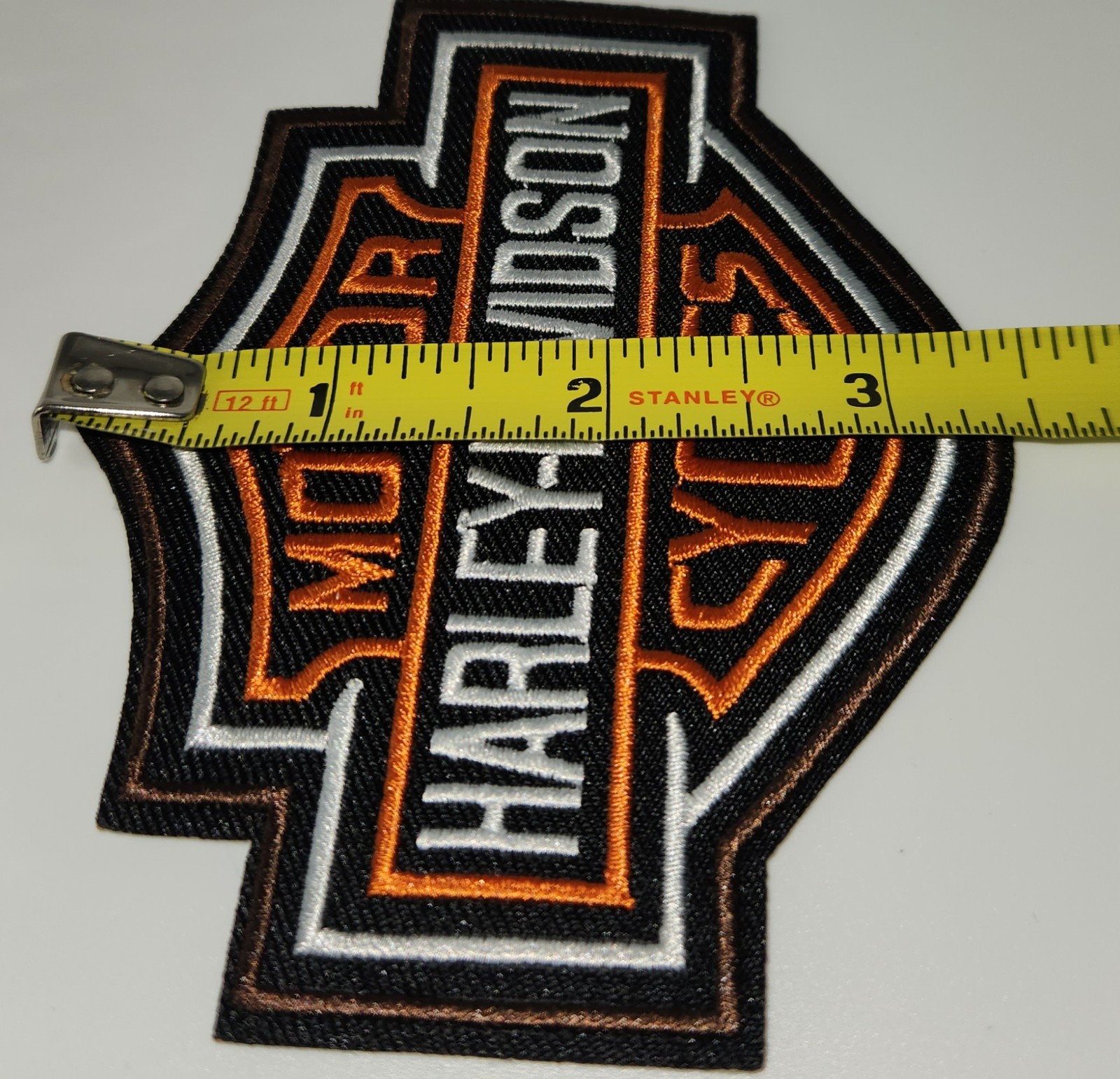 Harley Davidson Shield Embroidered Iron On Patch Or Sew On 4" x 3"