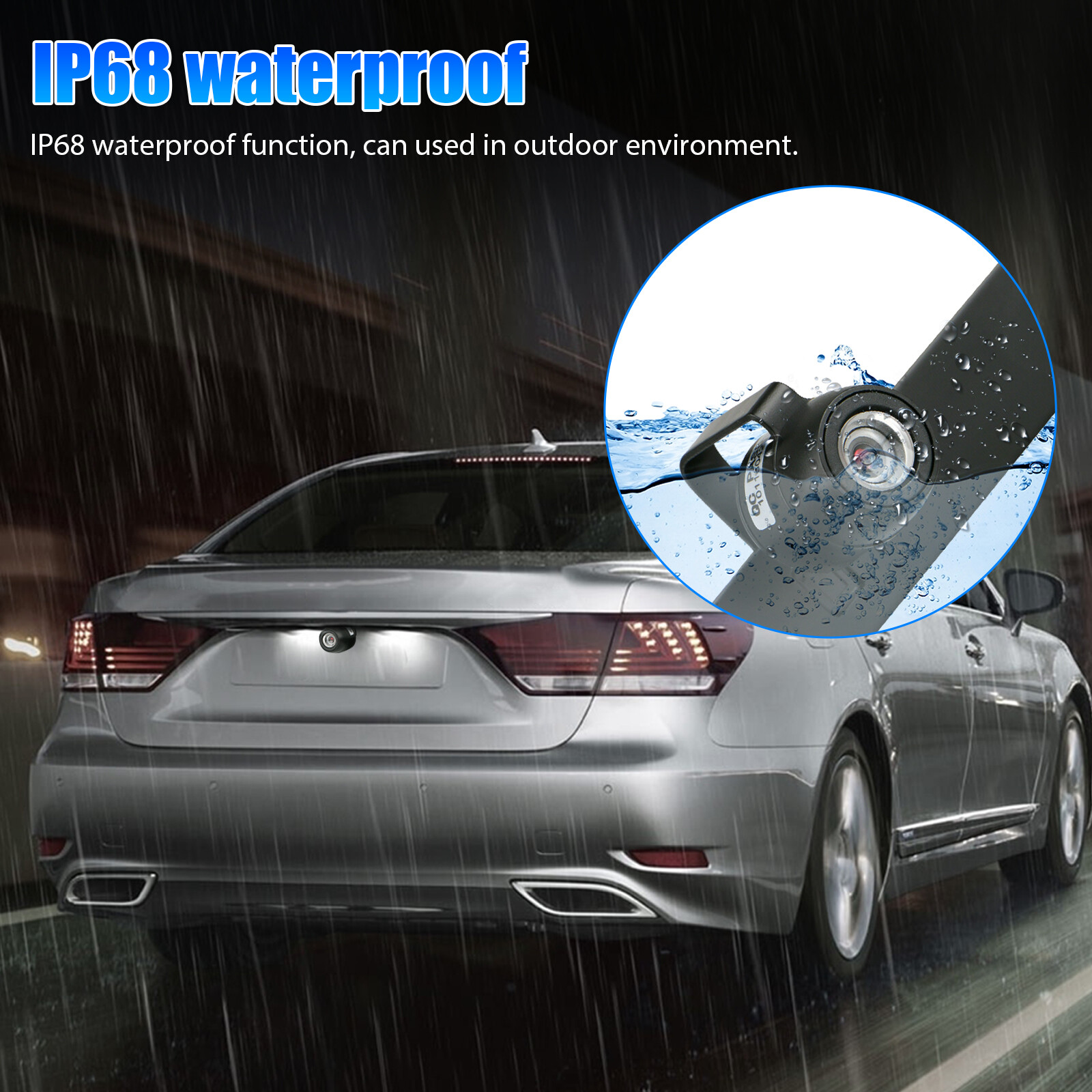 170° HD Car Rear View Camera Night Vision Backup Reverse Parking Cam Waterproof