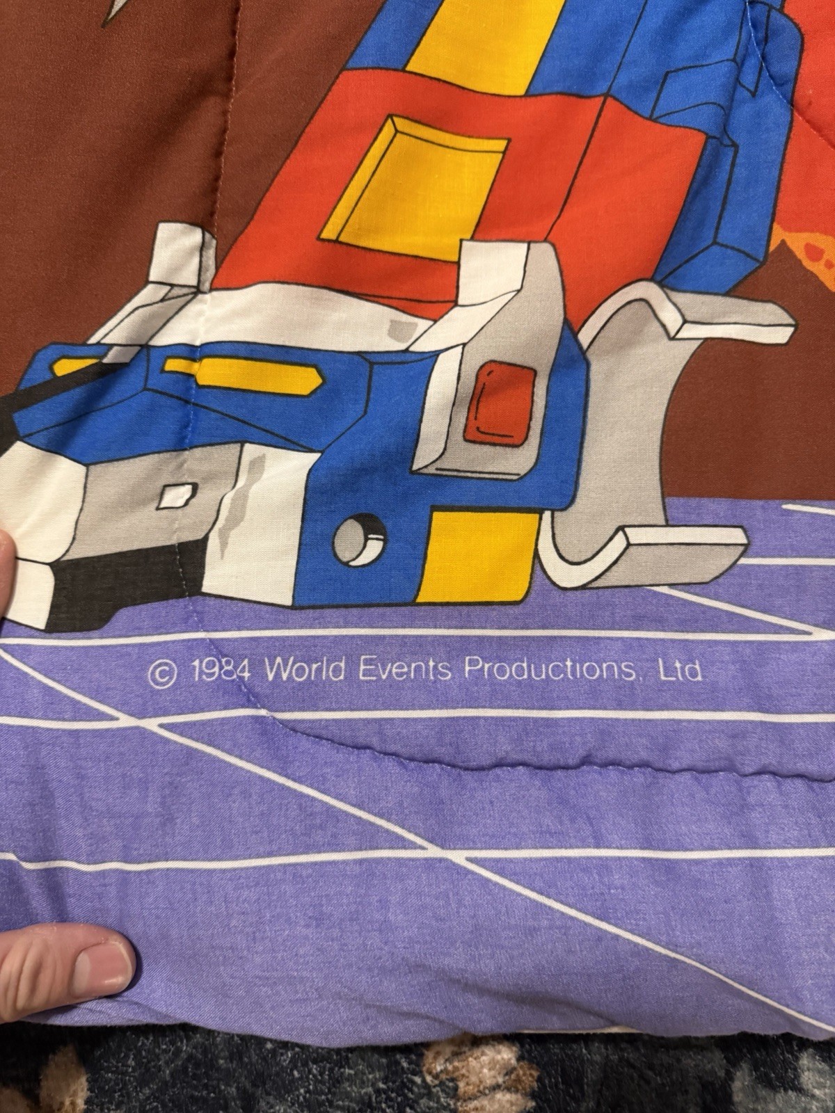 Vintage 1984 Voltron Sleeping Bag World Events Productions W.E.P. 1980's Slumber