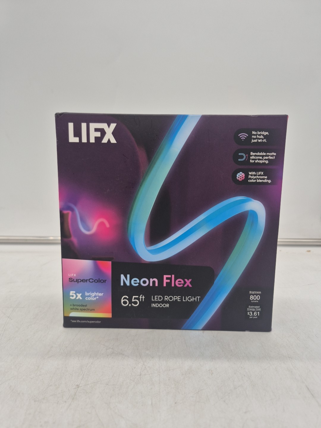 LIFX Neon Flex 800LM 6.5ft Indoor LED Rope Light LFXNEON6.5