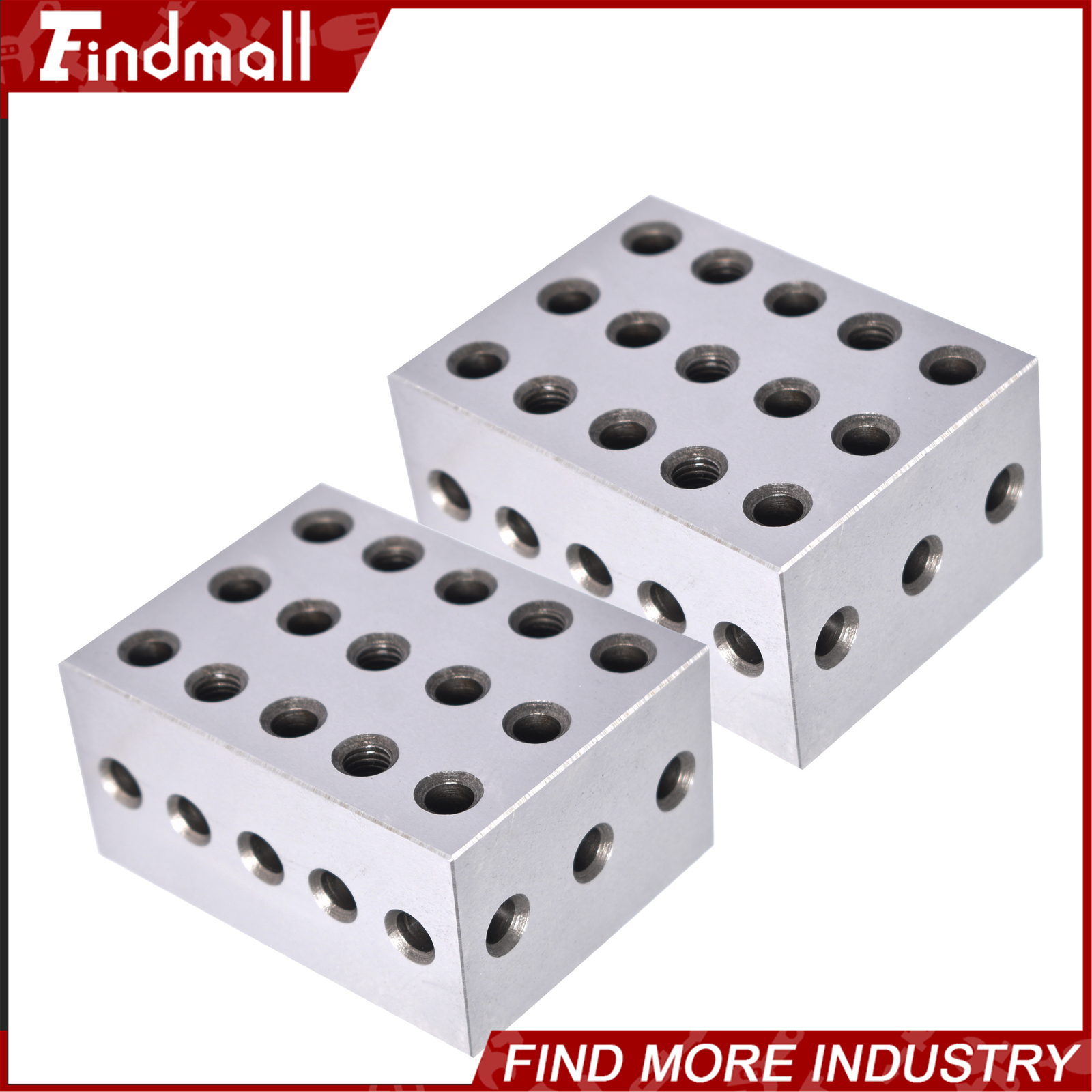 Ultra Precision 1 Matched Pair 2-3-4 Blocks 23 Holes .0002" Precision New
