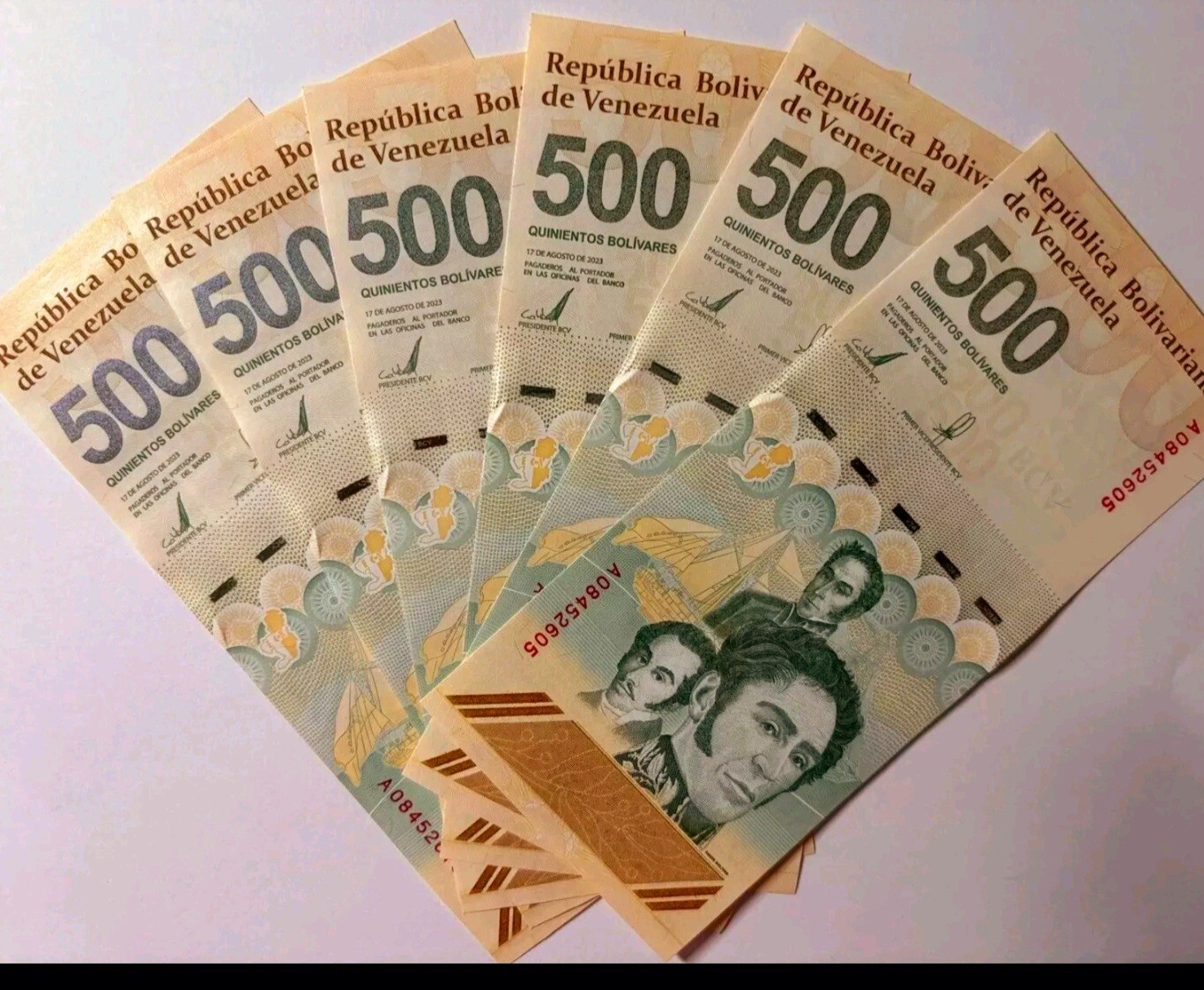 Venezuela 500 Digitales qty 5 2023 UNC 500 Million bolivar Soberano