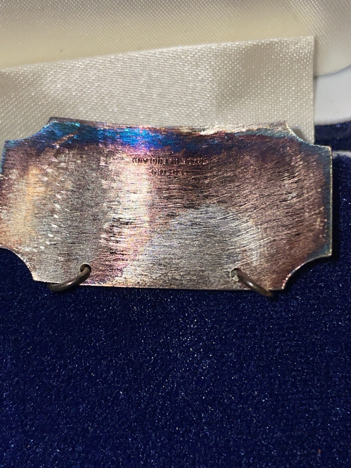 Vintage Harman Brothers Aristocrat Silver Plated Eau Dentifrice Bottle Label Box