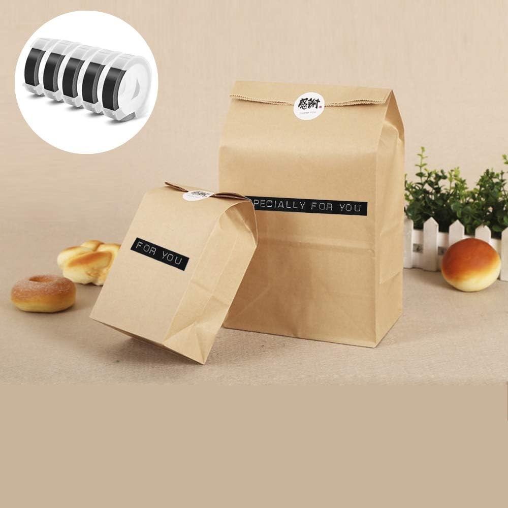 Embossing Label Tape Compatible with Dymo Label Maker,3/8 Inch 3D Plastic lot