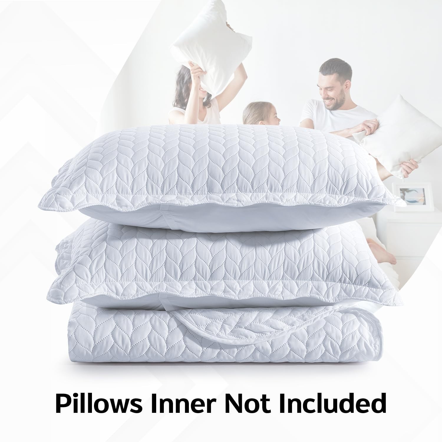 Luxury Cooling Comforter Bedding Set Quilted Coverlet Bedspread Bed Throw King