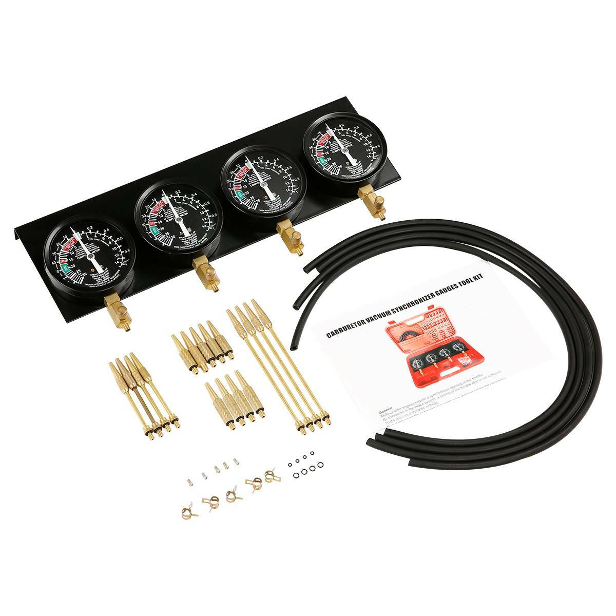New Fuel Vacuum Carburetor Synchronizer Sync Gauge For Yamaha Honda Motorcycle