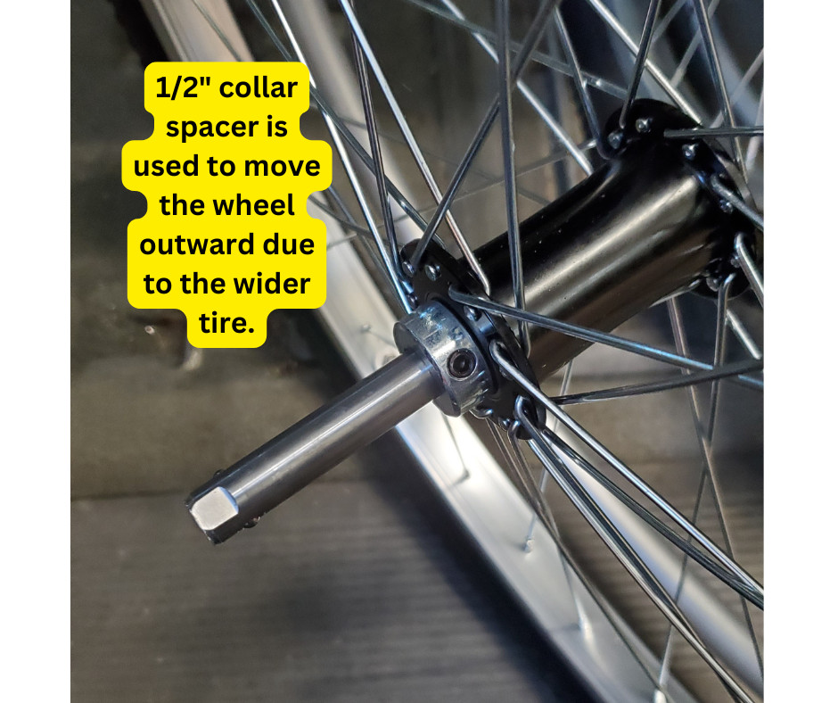 Pair of 24"x1.95" (507) Off-road Wheelchair Wheels with Axles (NEW)