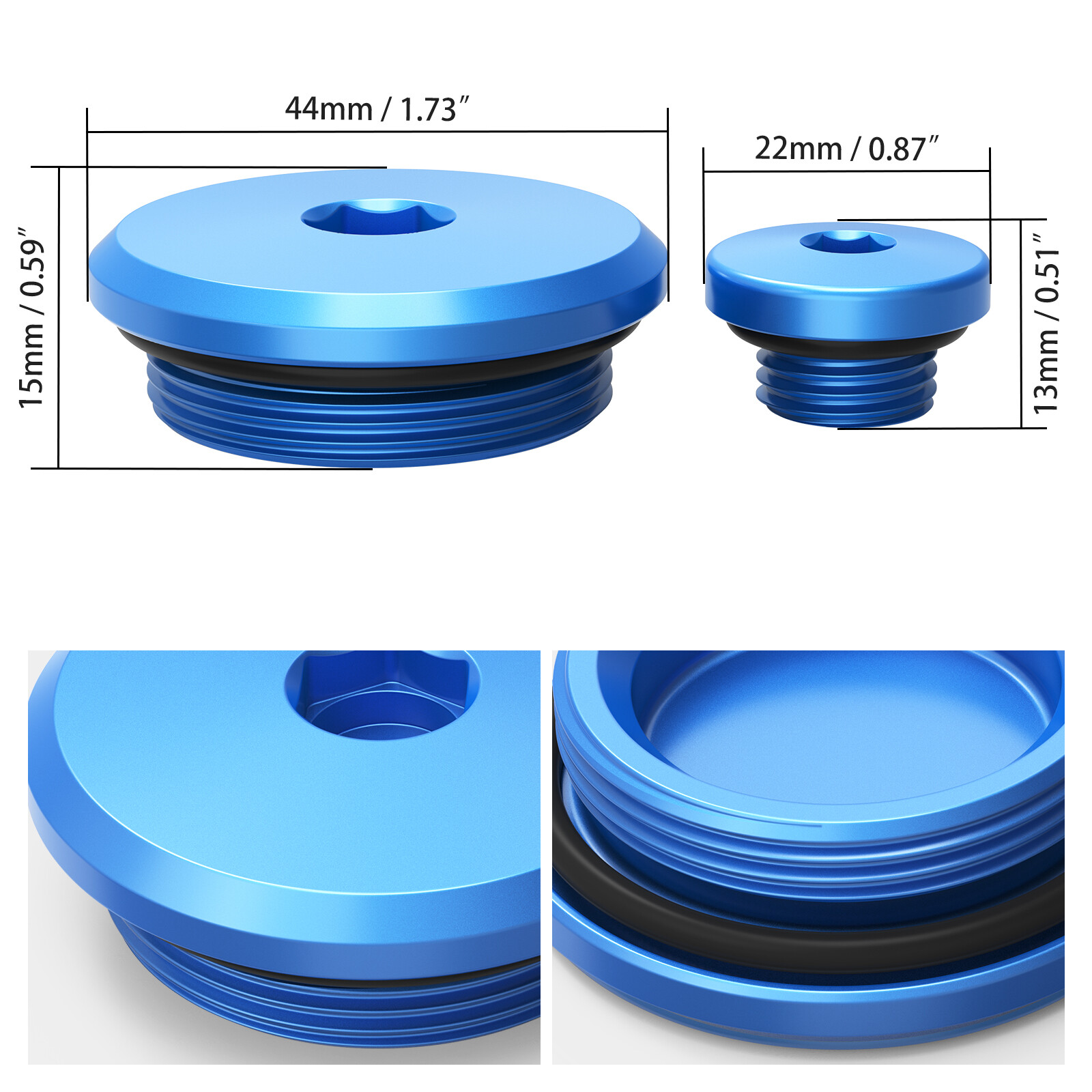 Crankcase Cover Plug Cap For Yamaha GRIZZLY 550 700 RAPTOR 700R RHINO 700 ATV