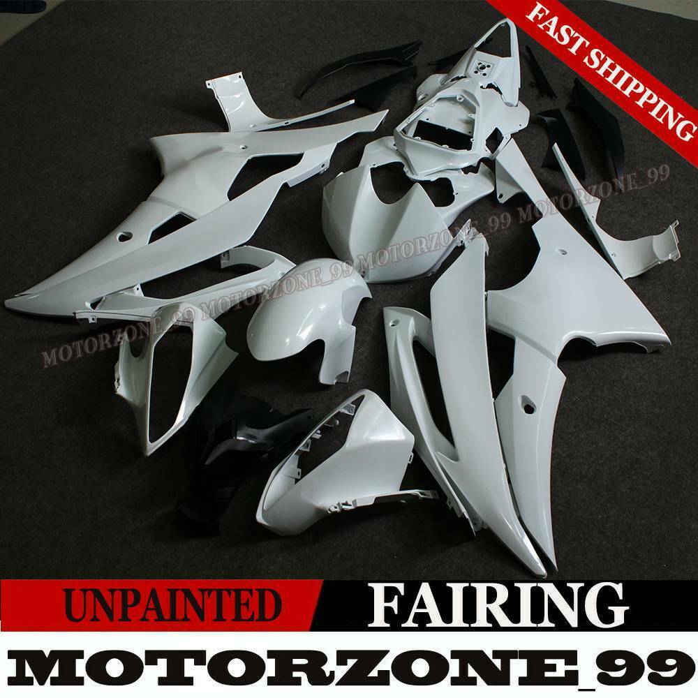 ABS Fairings Kit For 2008-2016 YAMAHA YZF-R6 YZF R6 Unpainted White Bodywork Set