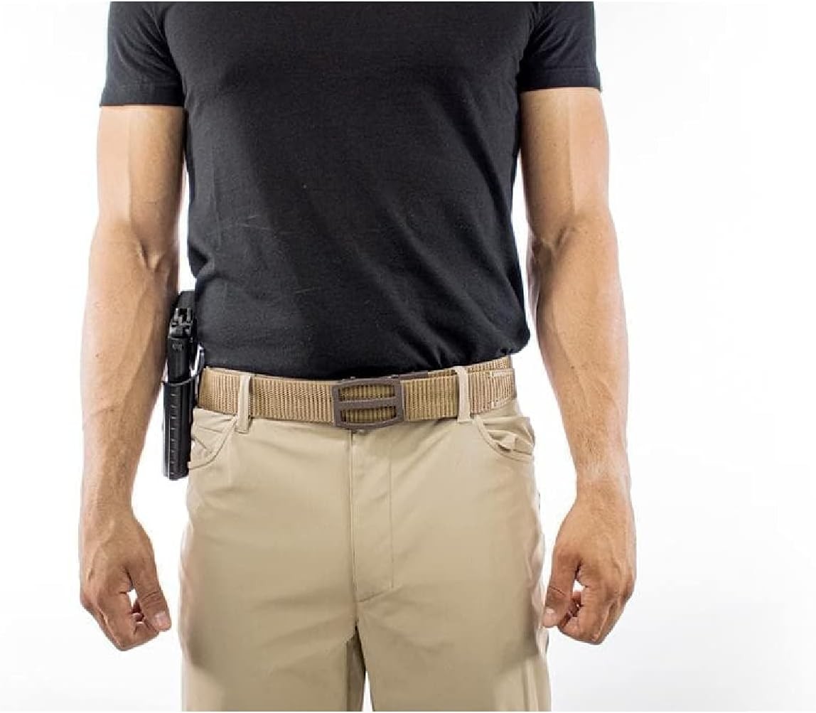 Nexbelt Tactical Ratchet EDC Titan 1/2 Width Strap Cut to Fit Gun Belt, Tan