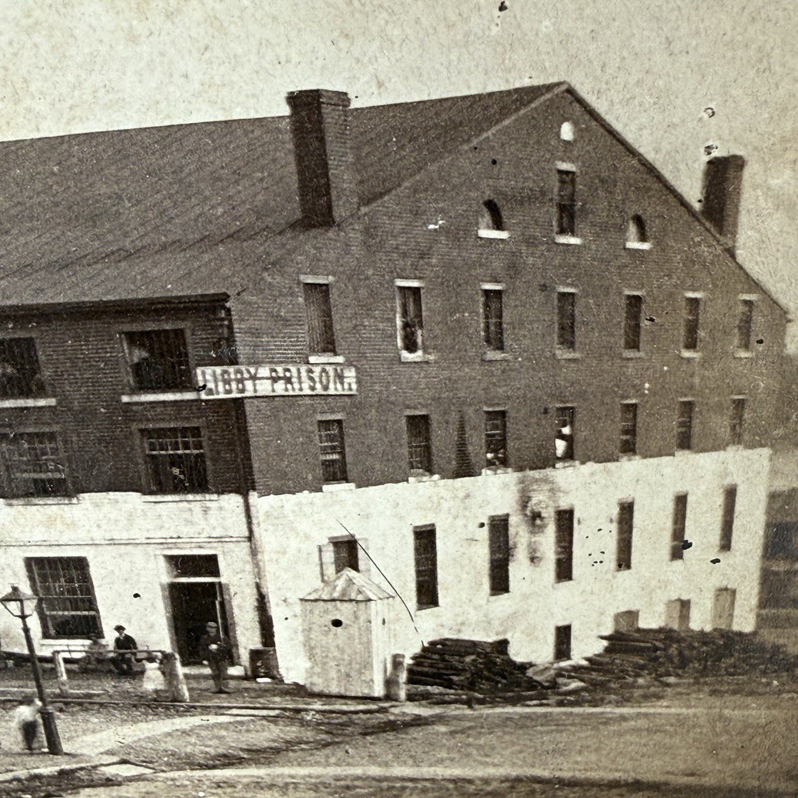 CDV Photograph Libby Prison Richmond VA Civil War Confederate Prison
