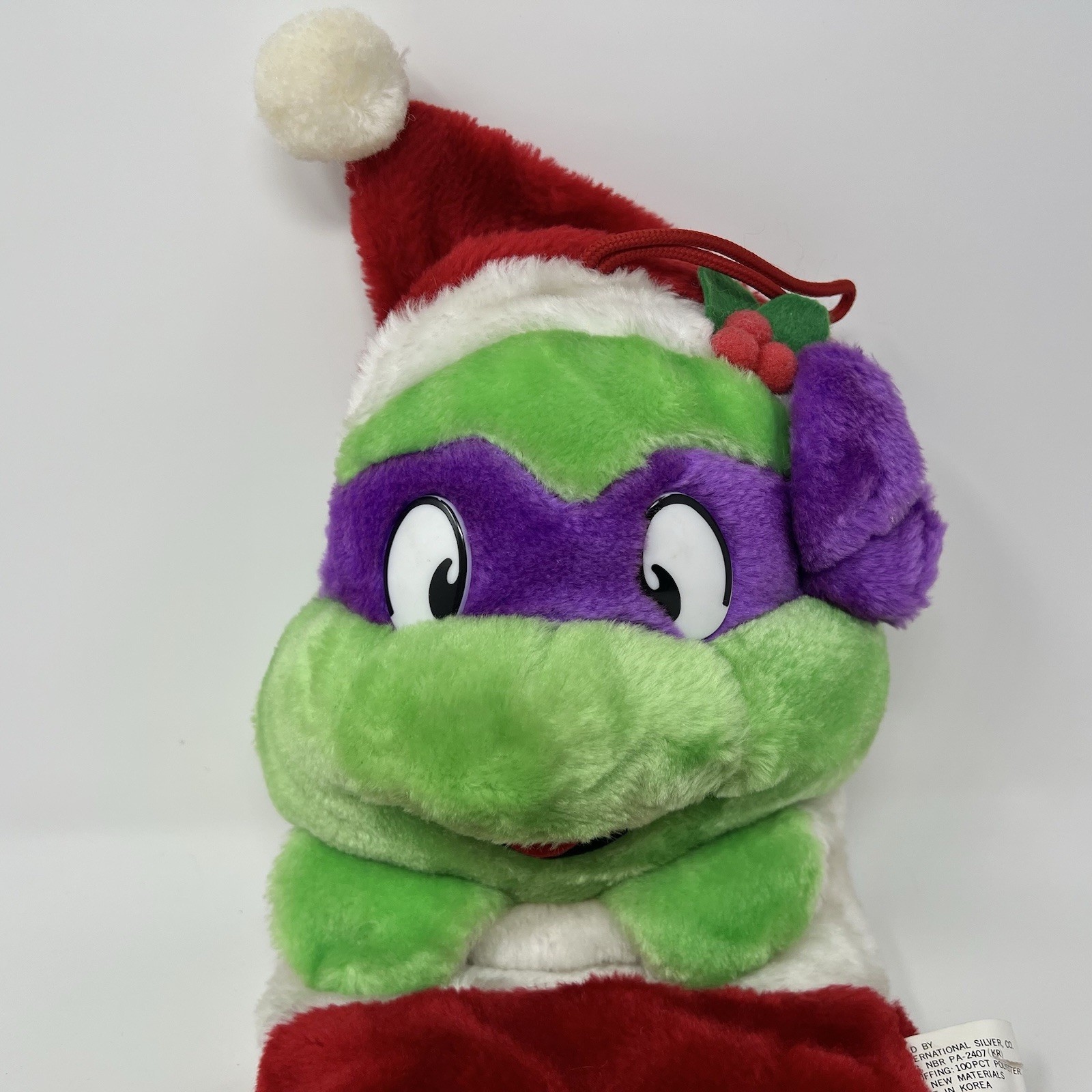 Vintage 1990 TMNT Teenage Mutant Ninja Turtle Donatello 20” Christmas Stocking