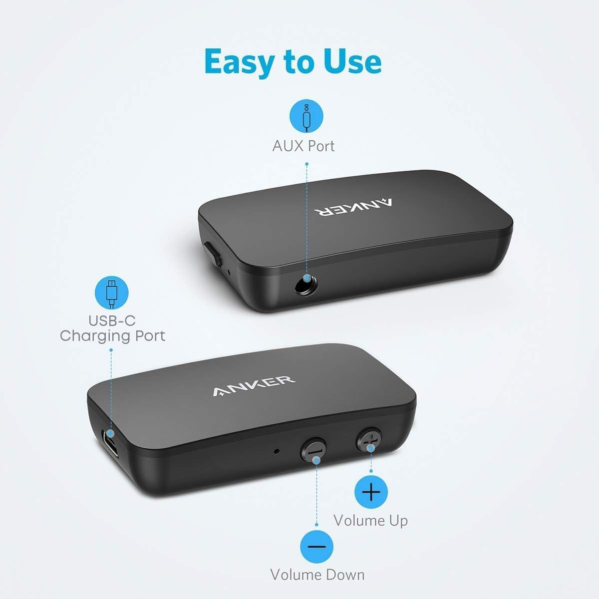 Anker Soundsync A3352 Bluetooth Receiver for Music Streaming with Bluetooth 5.0