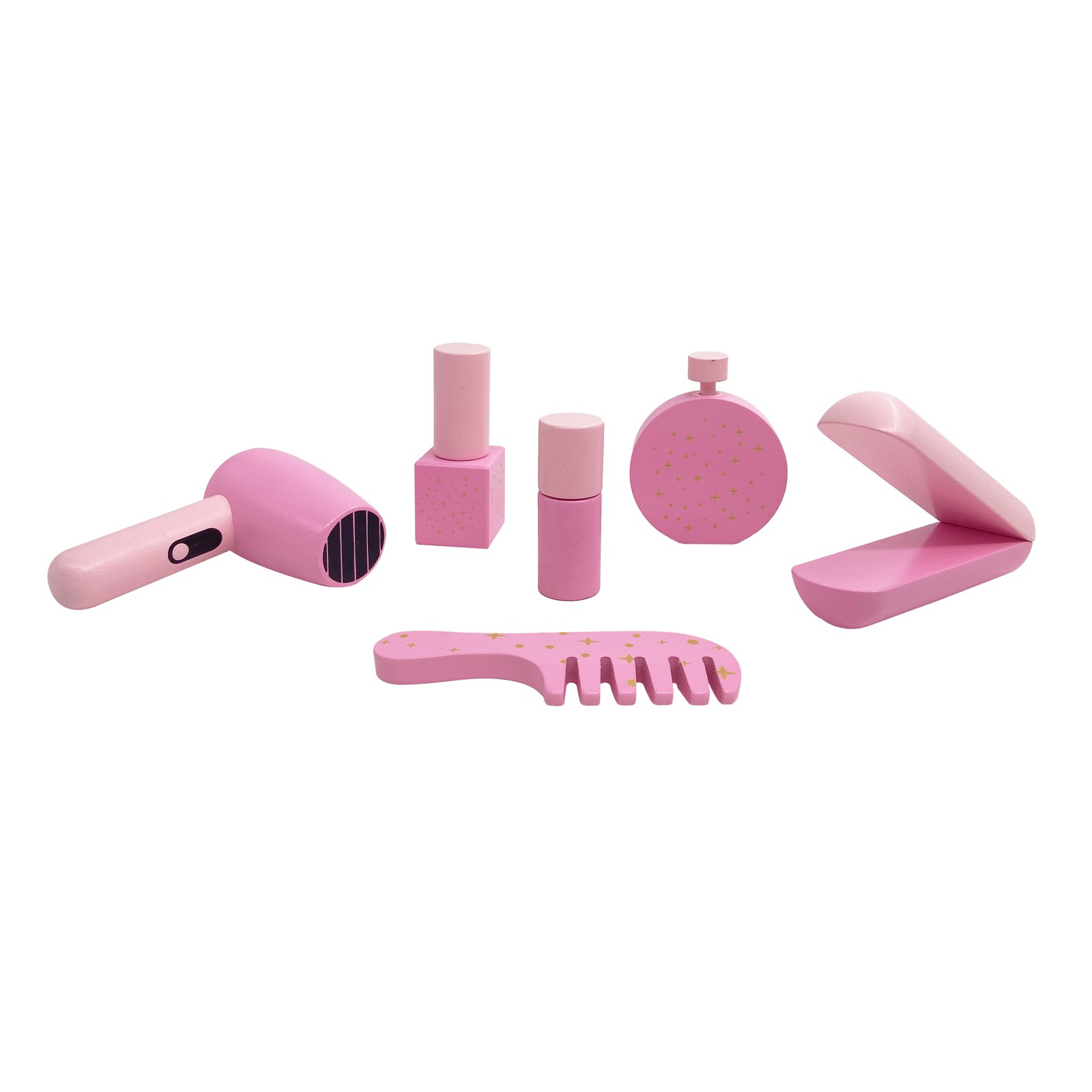 Teamson Kids Colorful Butterfly-Shaped Tabletop Vanity with Illuminated Mirror