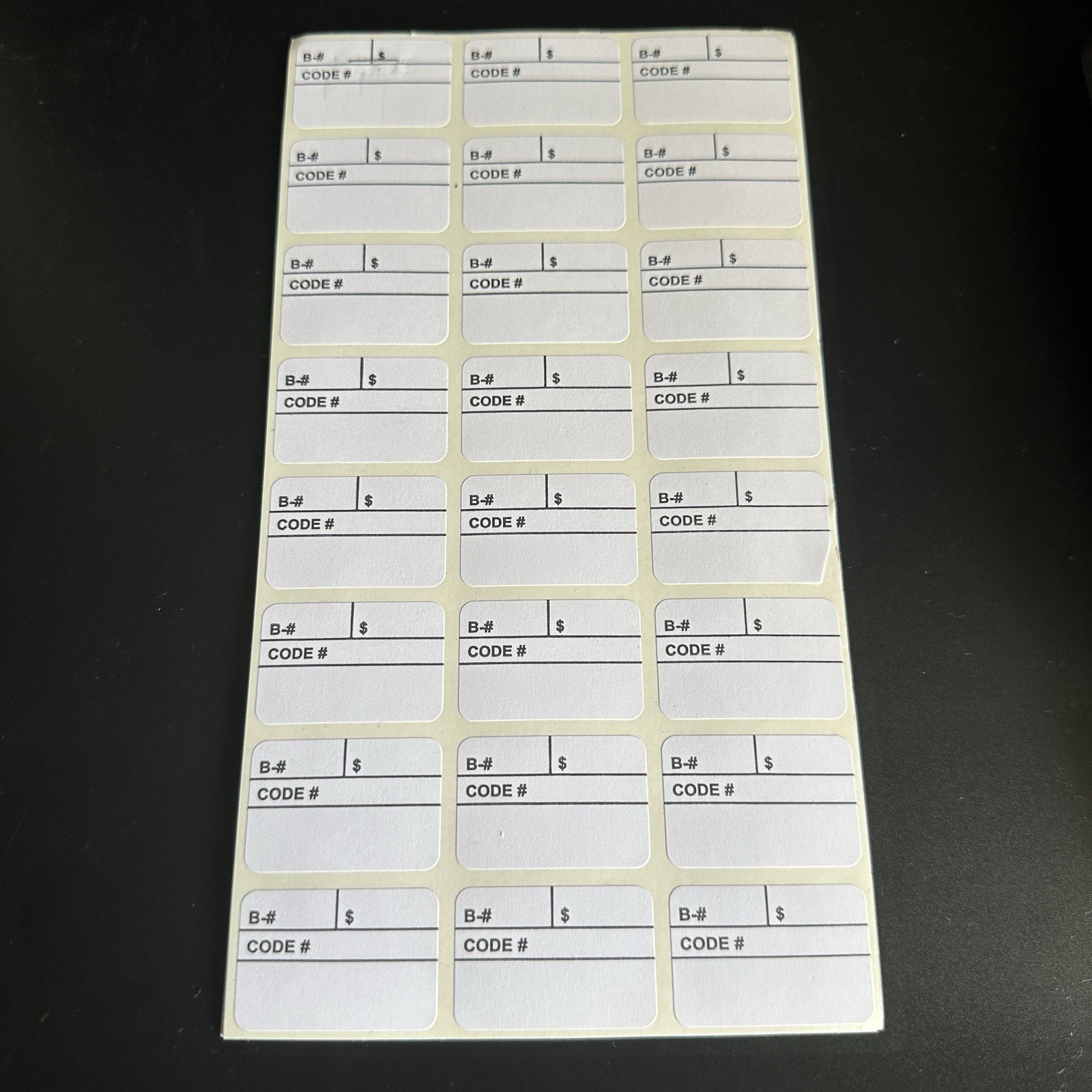 480 Removable Price Labels Tags Stickers Consignment Vendor Antique Mall 1"x1.5"