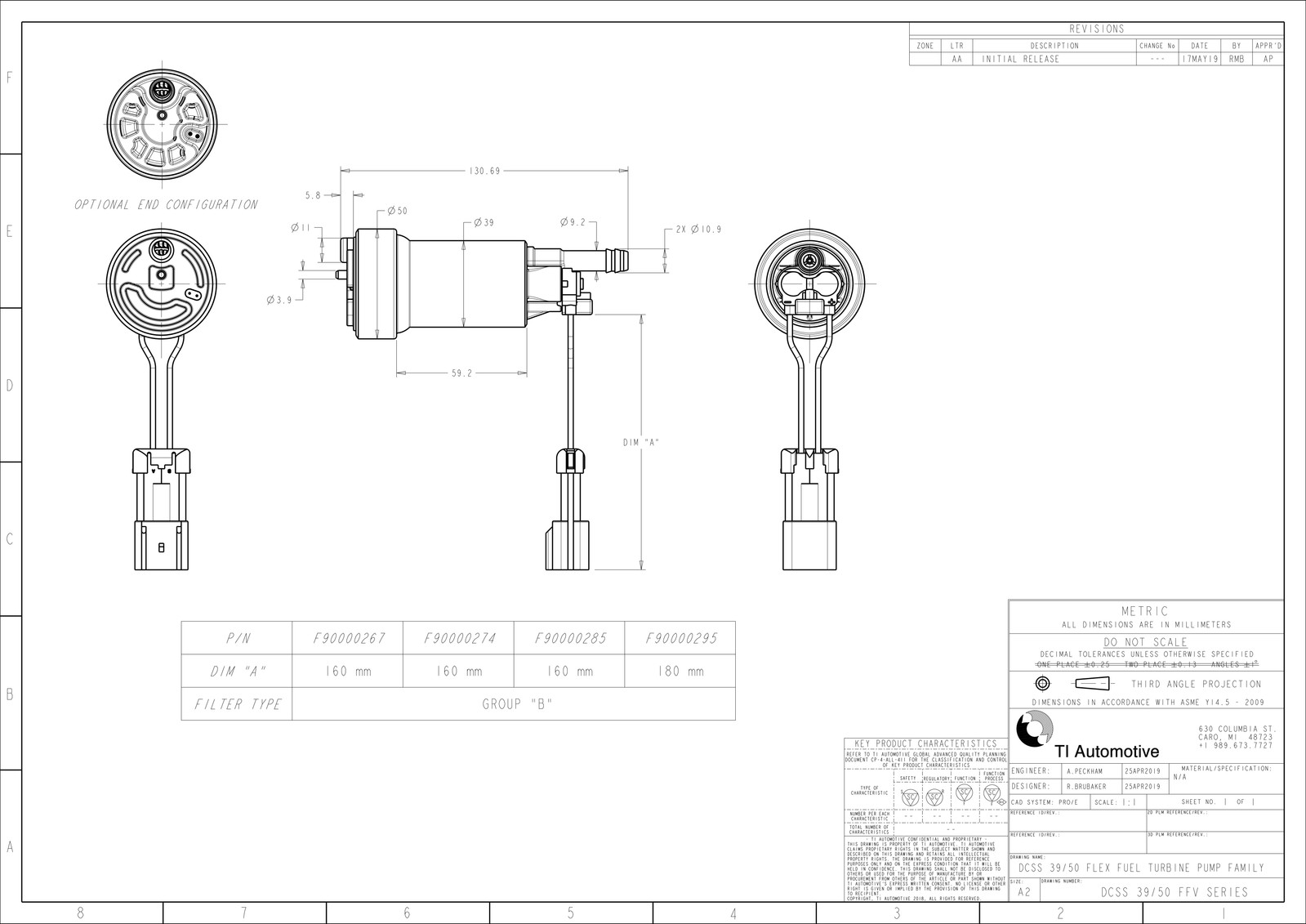GENUINE WALBRO F90000274 450LPH High Pressure Fuel Pump + QFS Install Kit E85