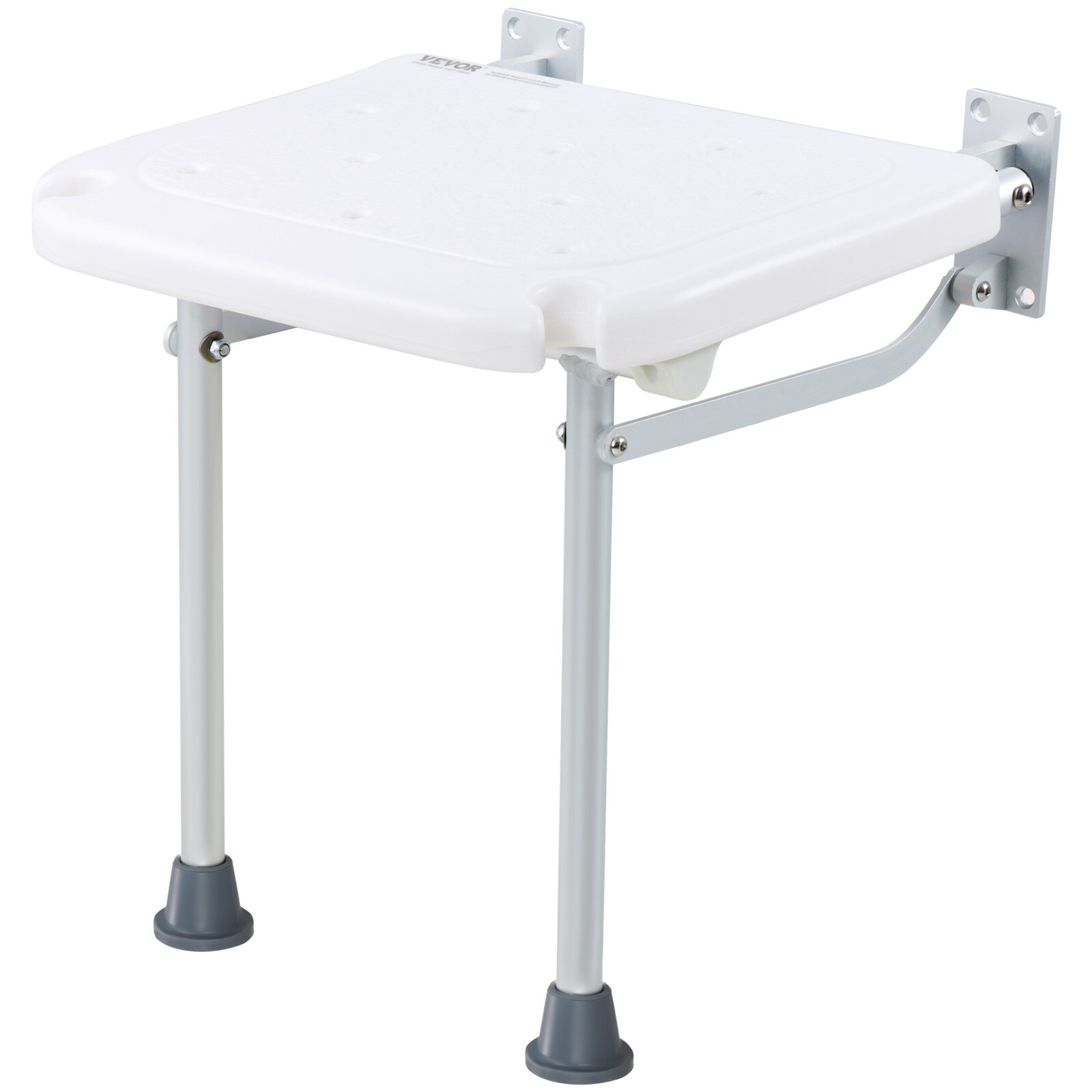 Vevor Fold Down Shower Seat Folding Bench Wall Mount 500lbs Handicapped Chair